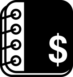 Notebook With Dollars Symbol Sketch Style Svg Vector, Free Vectors File